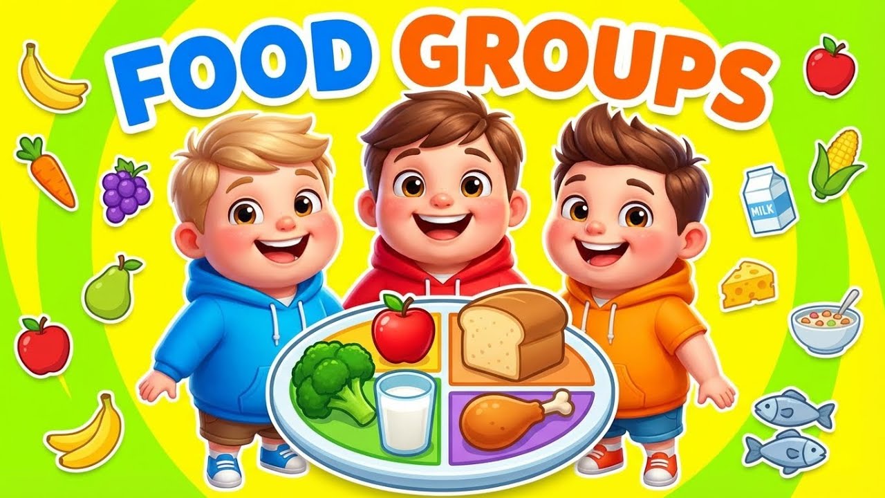🥗 Food Groups for Kids | Eat Healthy & Grow Strong 💪🍎
