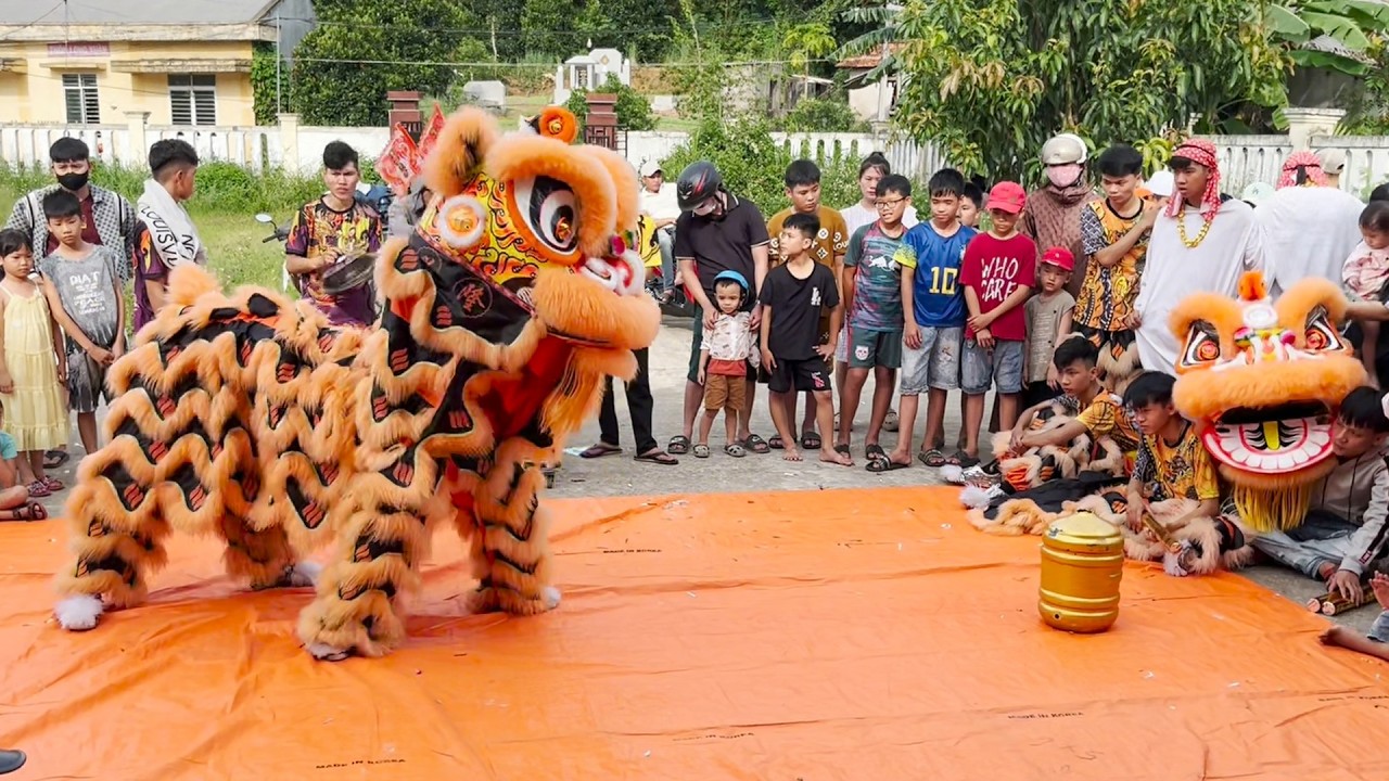 Đi xem biểu diễn múa lân 