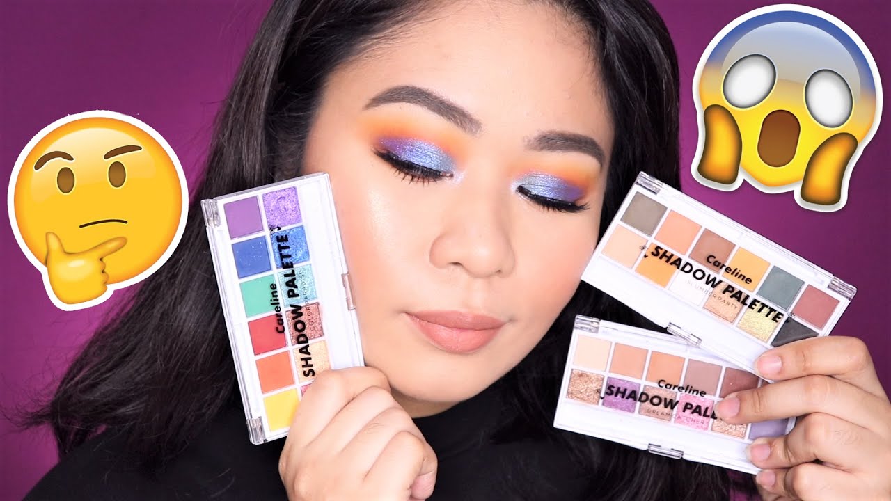 CARELINE EYESHADOW PALETTE REVIEW | New Year 2020 Makeup Look | Classic Blue Eyes | Philippines