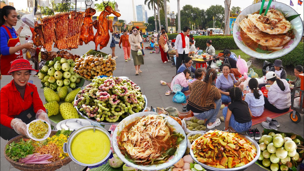 Unveiling Cambodia's Street Food Gems: Pork Belly, Grilled Goodness, & Rice Noodle Soup