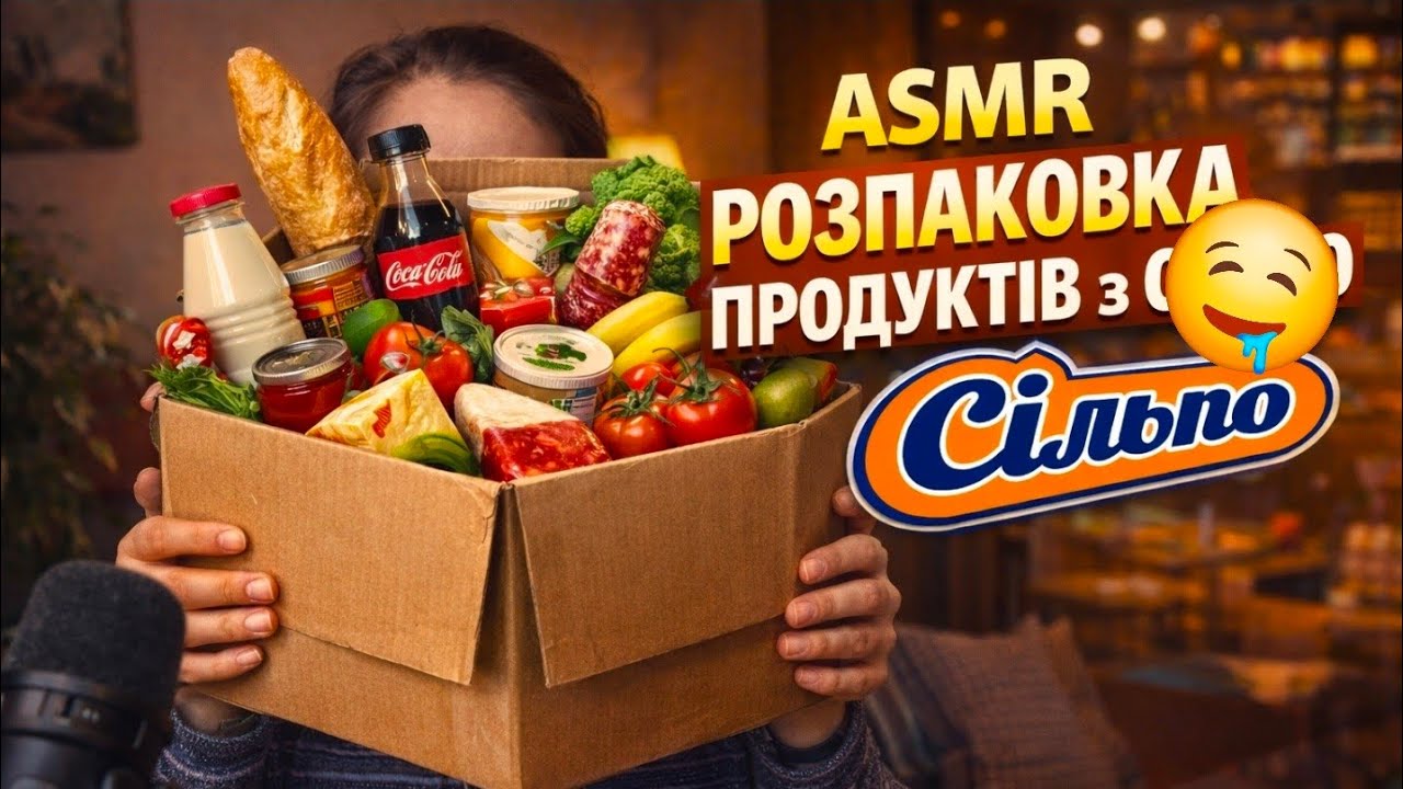 АСМР розпаковка продуктів з Сільпо #asmr 