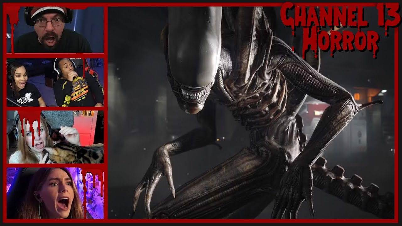 Реакция геймеров на геймплей Alien Isolation Scary Games — 2