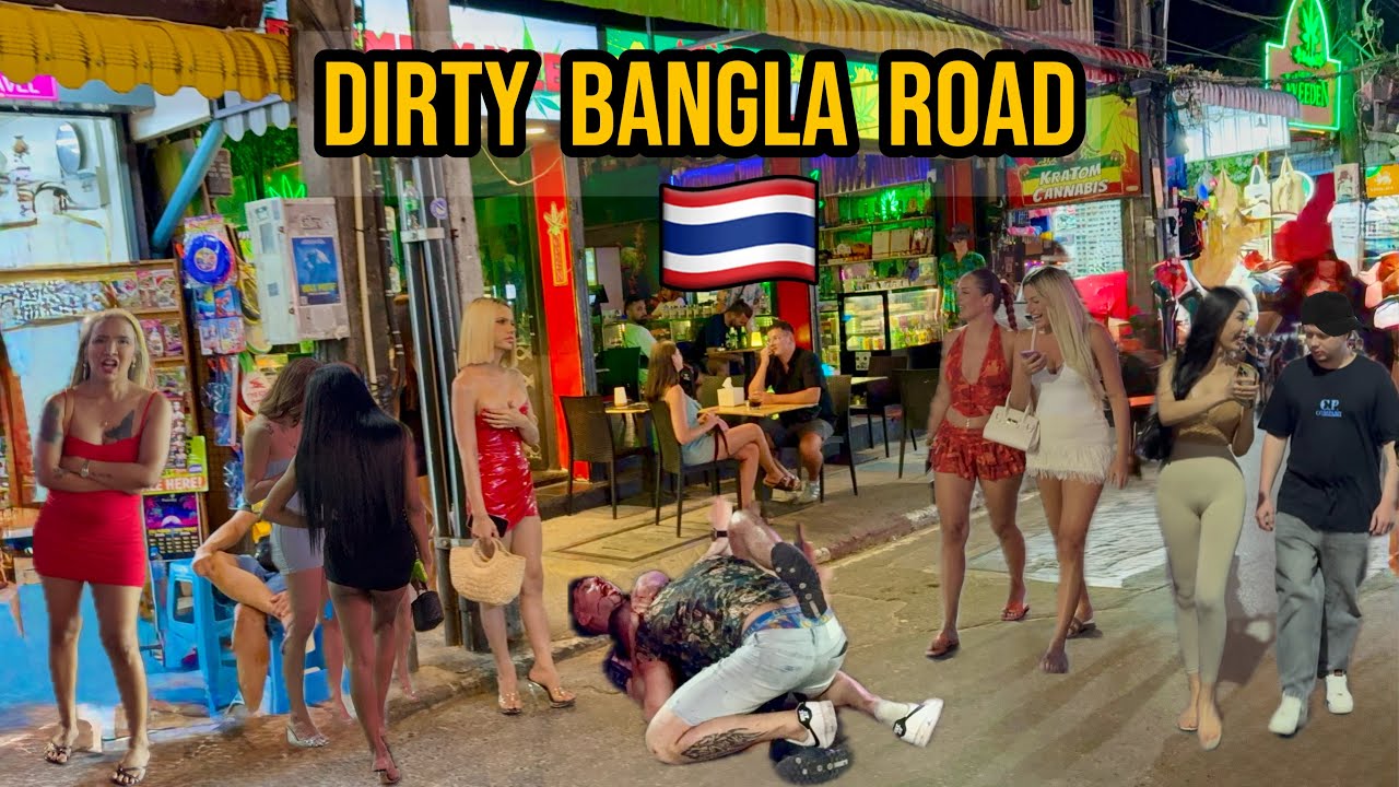 The Dark Side of Phuket NIGHTLIFE | Bangla Road on Weekend | Full Walk Tour to Patong Beach,Thailand