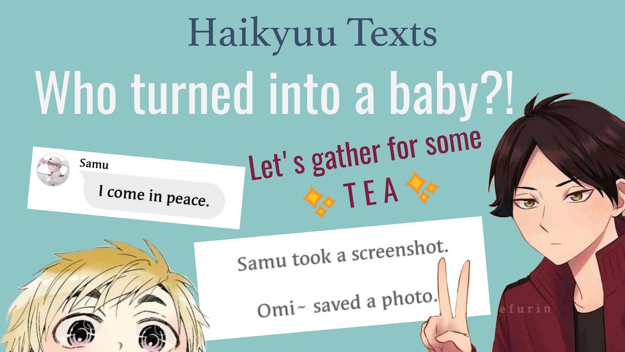 Who Turned Into a Baby?! ft. Inarizaki & Sakusa | Haikyuu Texts