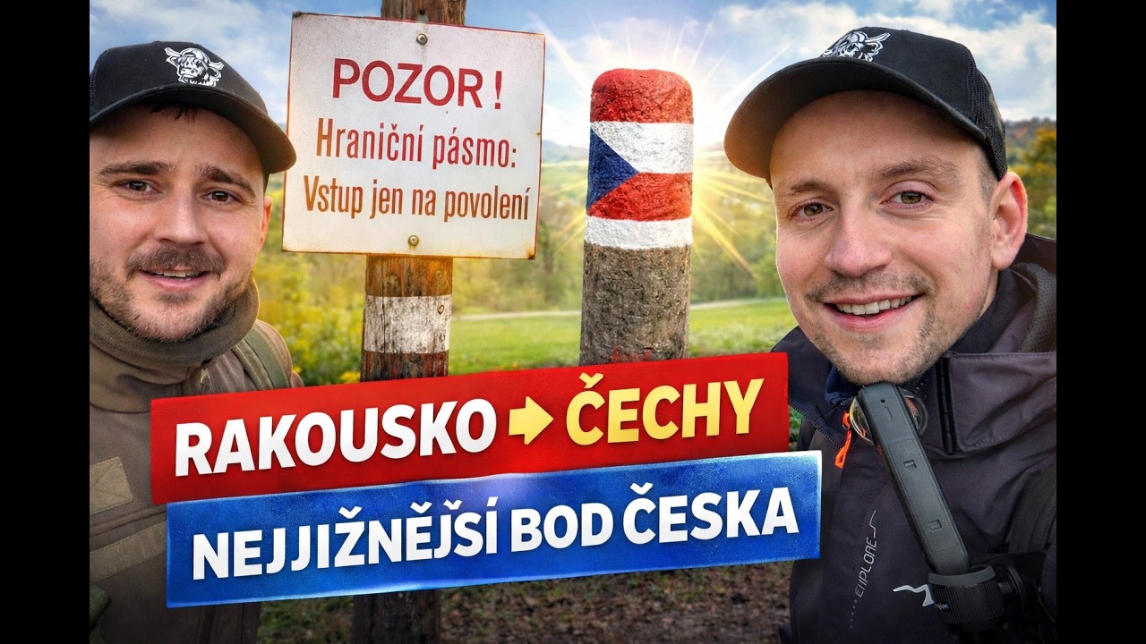 Z Rakouska do Čech?! 🔥 cesta na Nejjižnější BOD ČR!
