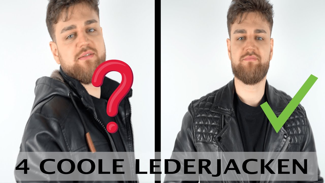 4 COOLE LEDERJACKEN F&Uuml;R DEN MANN