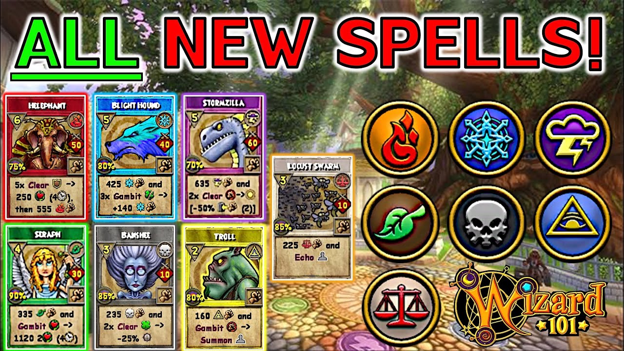 Wizard101 - 68 НОВЫХ ЗАКЛИНАНИЙ! Выйдет весной 2026 года!