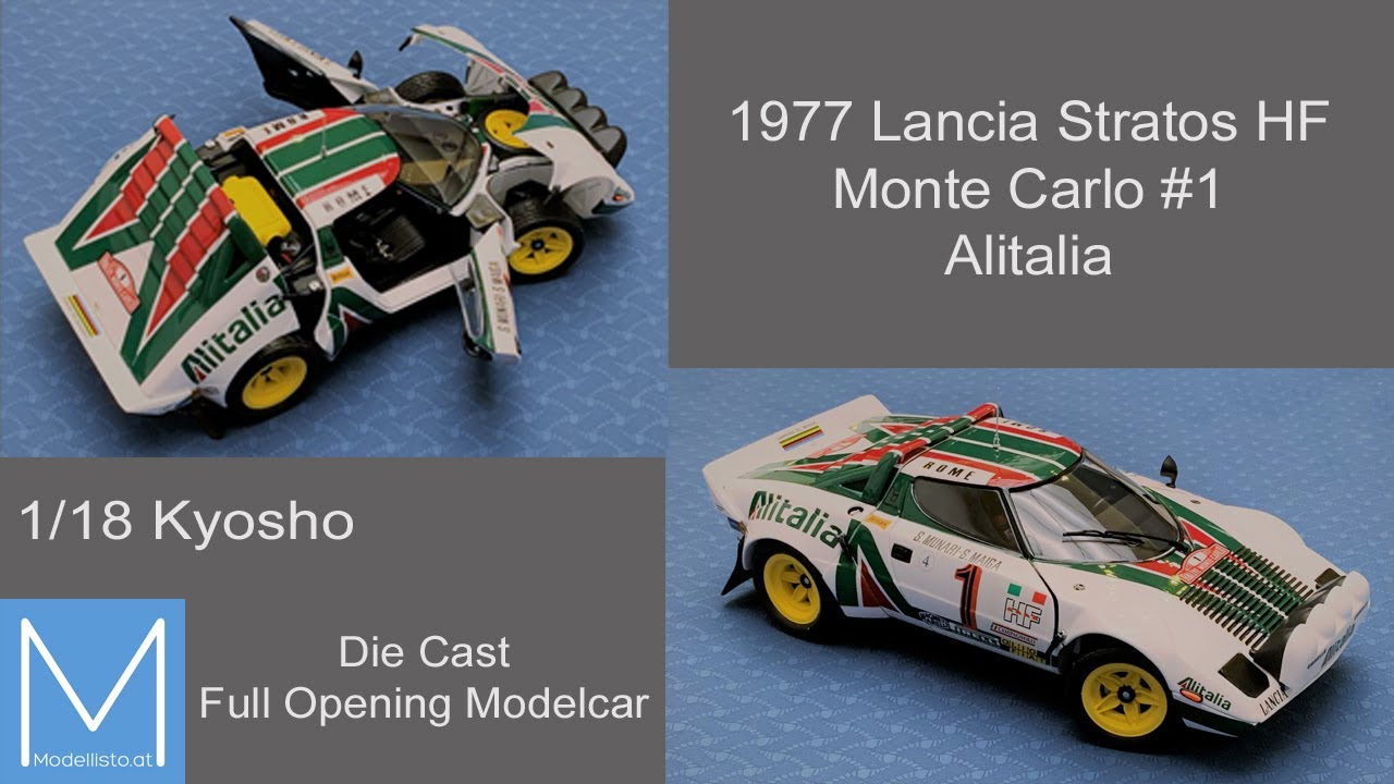 UNBOXING 1/18 Kyosho Lancia Stratos HF Monte Carlo Alitalia