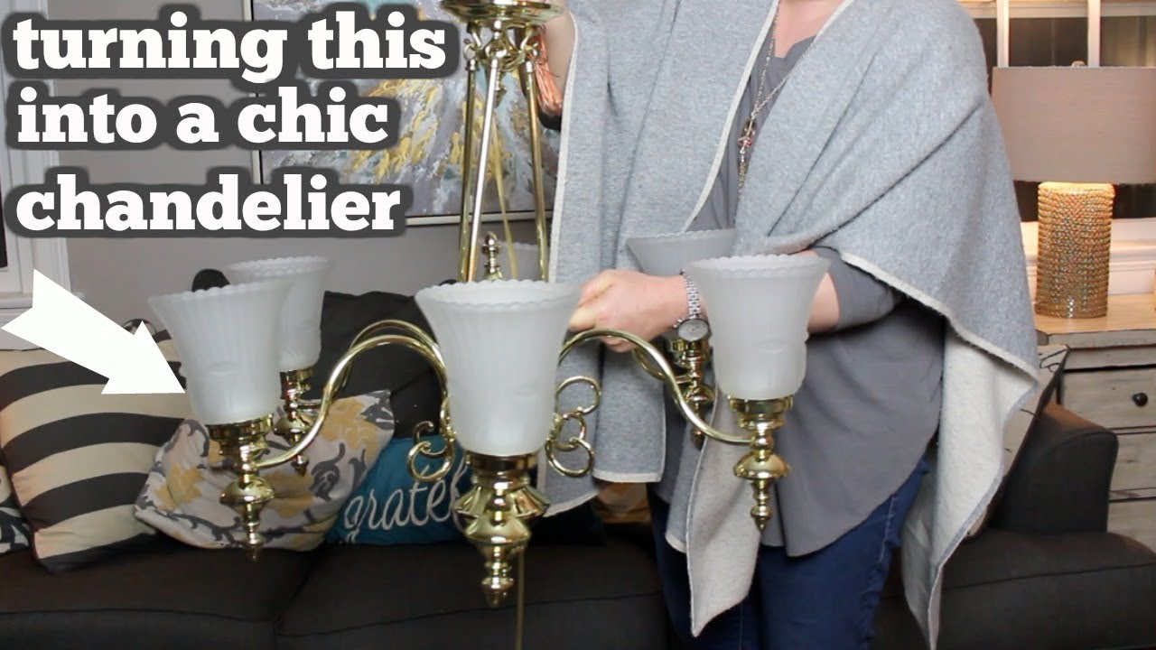 Upcycled Chandelier Light Fixture
