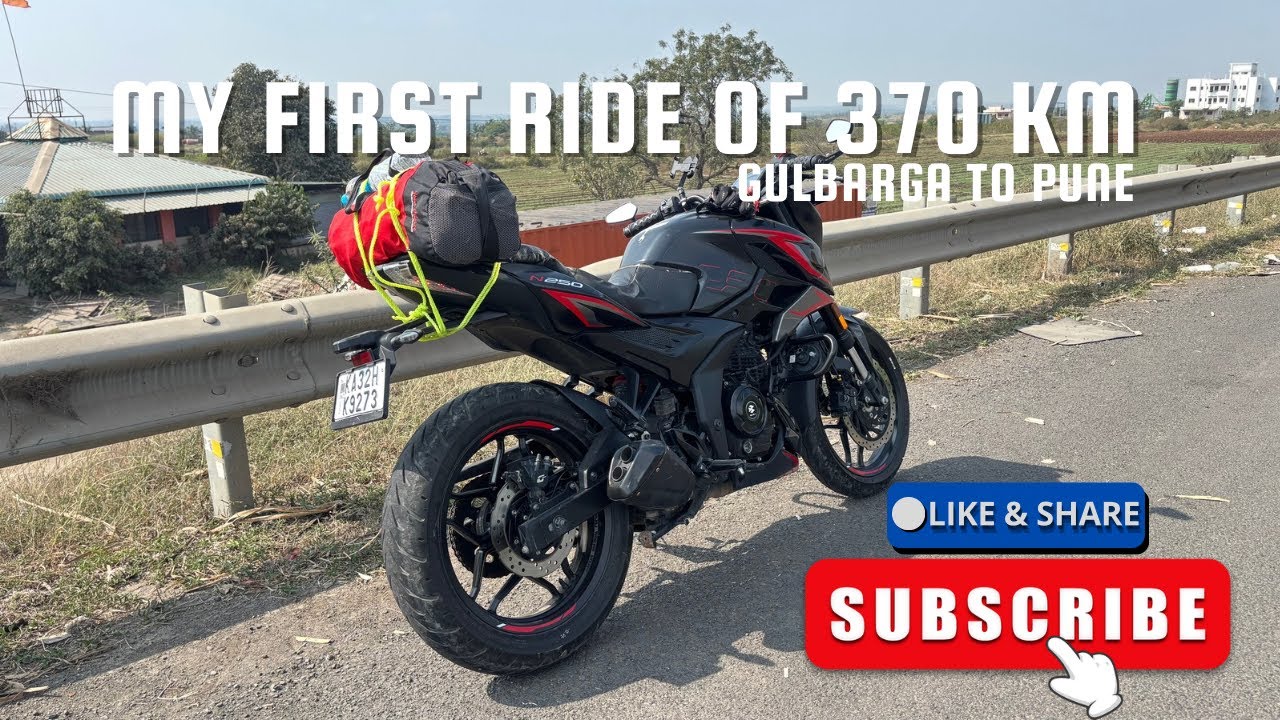 MY FIRST RIDE OF 370 KM GULBARGA TO PUNE