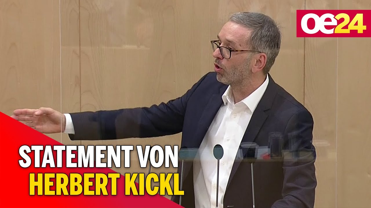 Sondersitzung im Nationalrat: Statement von Herbert Kickl