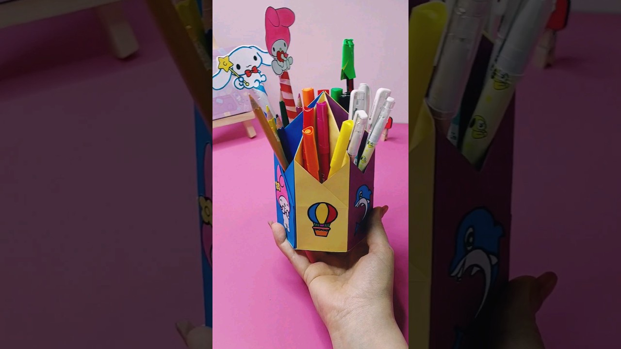 🌟 How To Make a Practical Pencil Box #shorts #pencilbox #diy #school