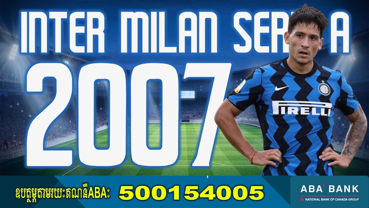 Inter Milan Serie A 2007 Font Football By Black Font Free all download Font OTF And AI for 2022