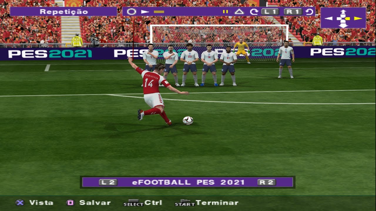 PES 2021 (PS2) Mikkel Damsgaard Free Kick Goal vs England Similar