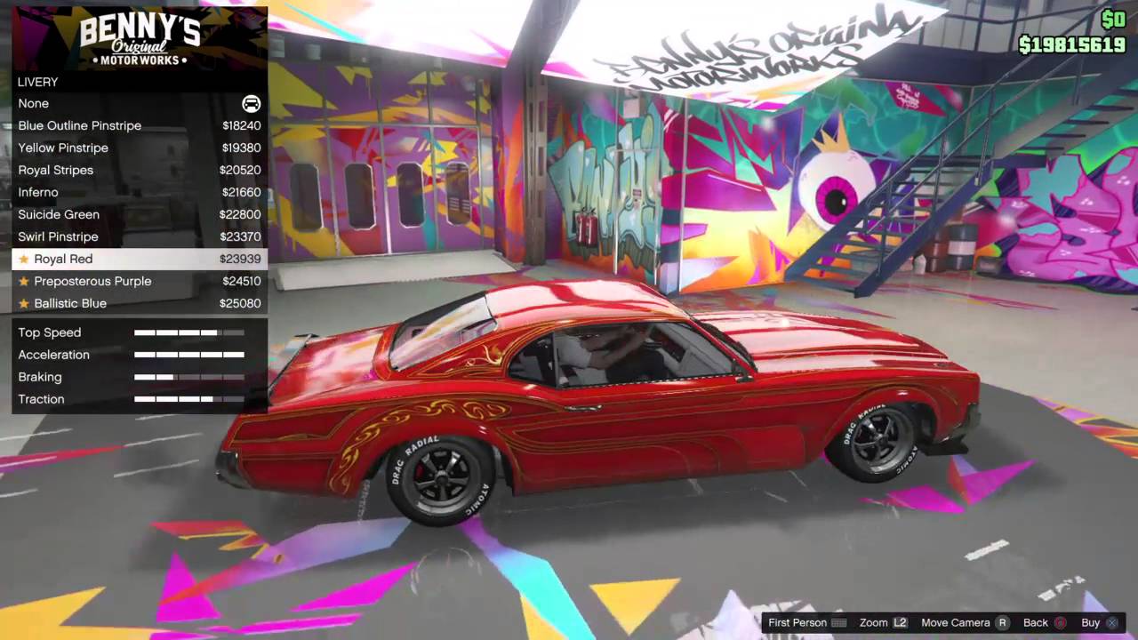 GTA 5 DLC Vehicle Customization (Sabre Turbo Custom)