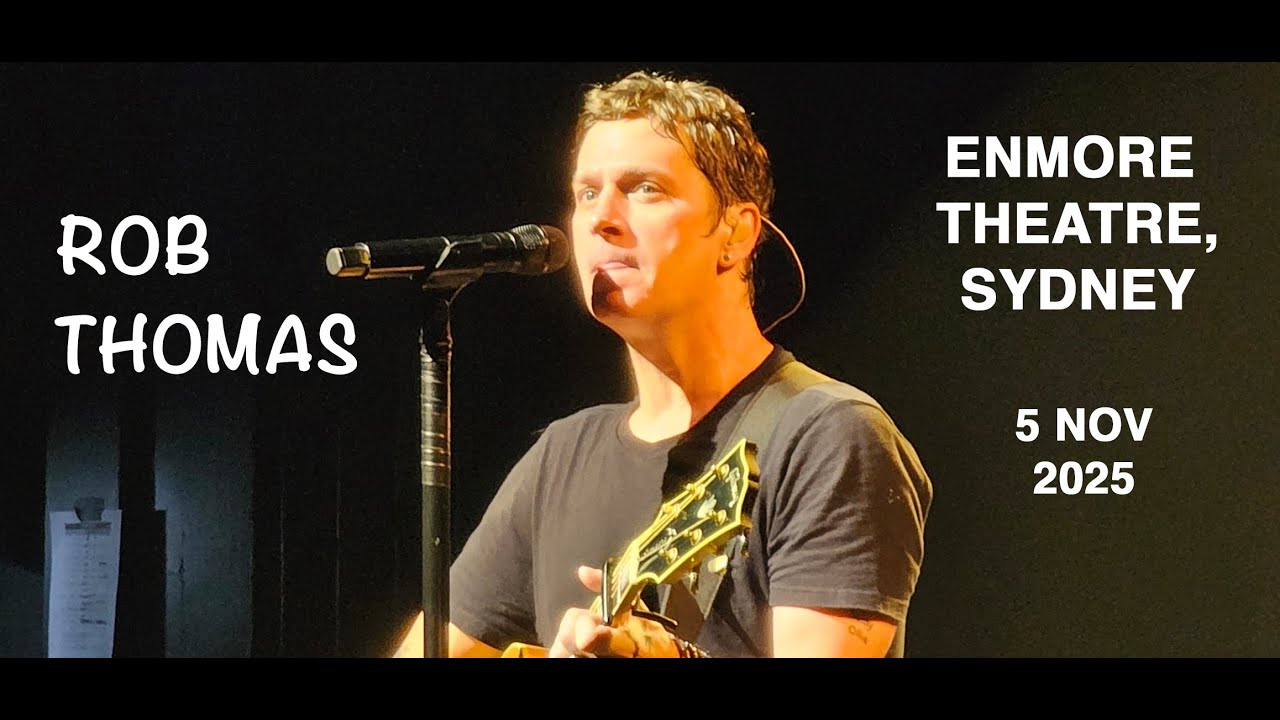 Rob Thomas, Enmore Theatre, Sydney, 5 Nov 2025, All Night Days Tour
