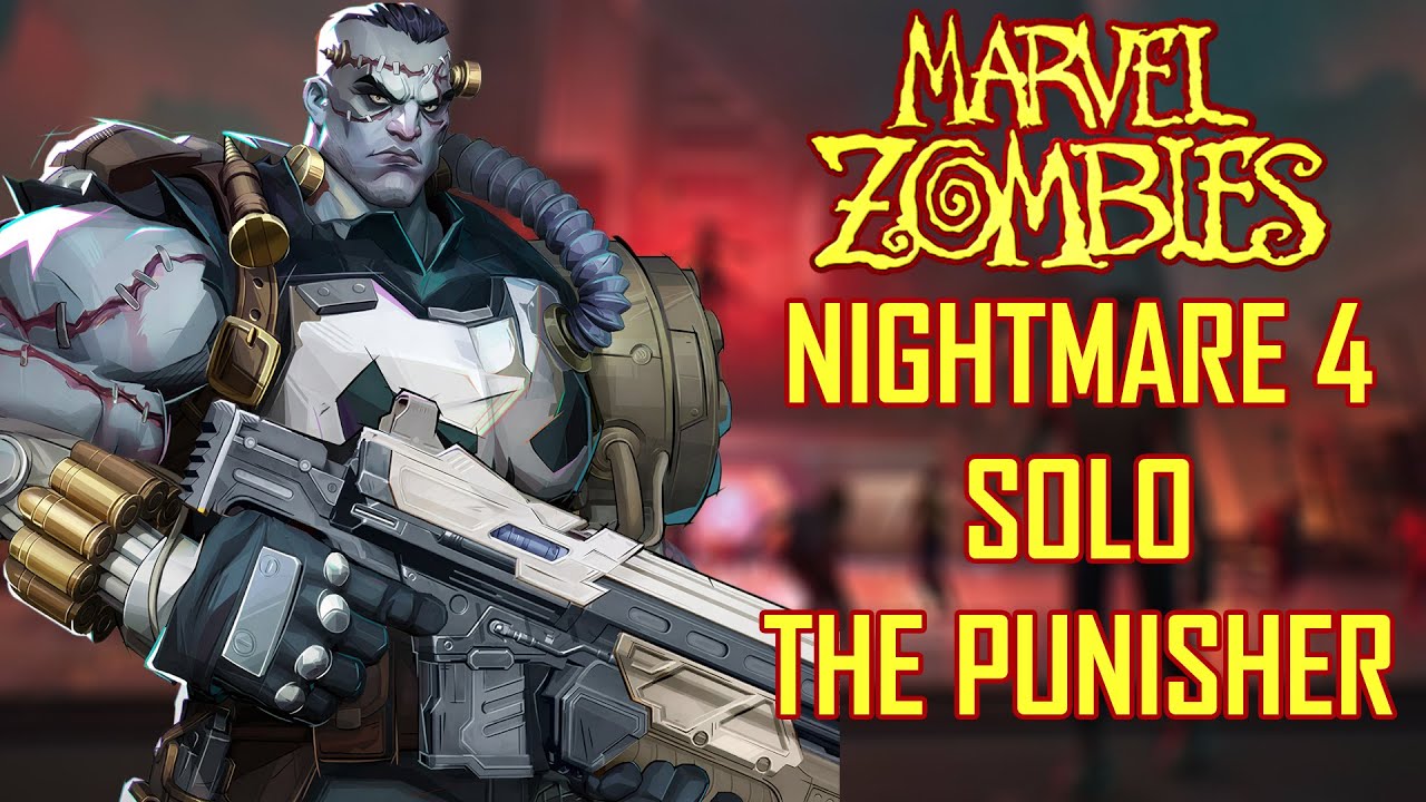 Marvel Rivals Zombies - Nightmare 4 Solo As Punisher