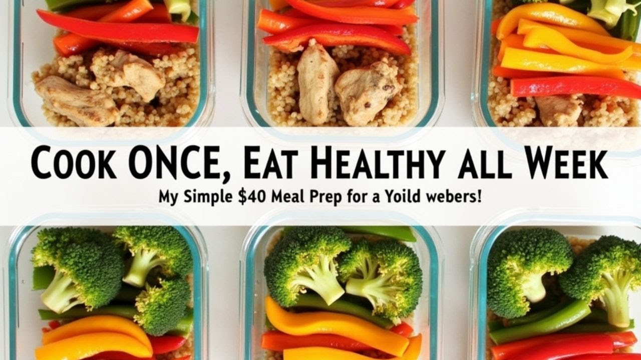Unlock 5 Days of Healthy Meals in 1 Hour (My Simple $40 Meal Prep!)