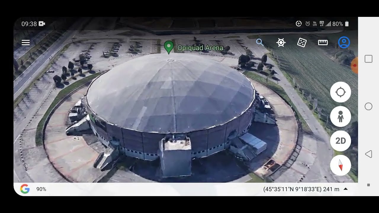 Brianteo stadium / Monza fc stadium / İtaly stadiums / Google Earth 3D maps