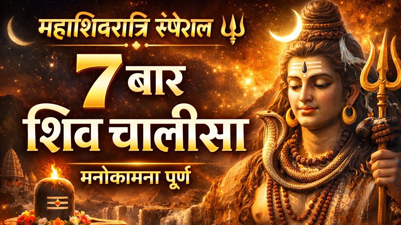 Mahashivratri Special | Shiv Chalisa With Lyrics | Manokamna Purn🔥Har Har Mahadev🙌🔱