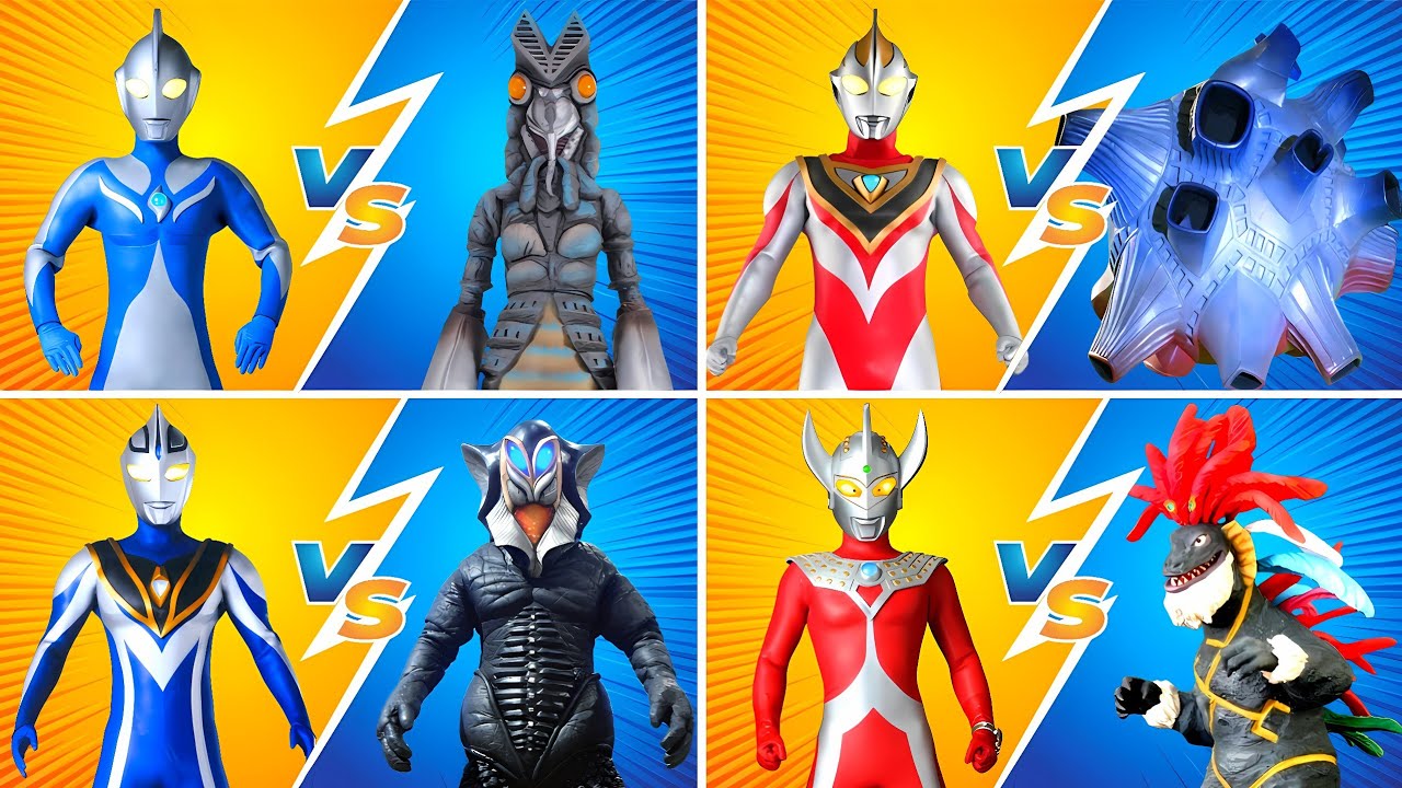 ウルトラマン COSMOS VS ALIEN BALTAN, ULTRAMAN AGUL VS MEFILAS, GAIA VS BULTON, TARO VS GERONIMON #ウルトラマン 