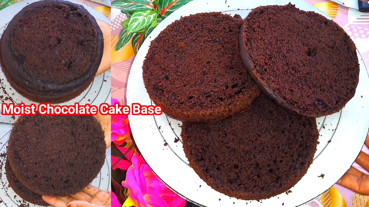 1&1/2_Kg Chocolate Moist Cake Base Recipe || Chocolate Truffle Cake Base Recipe 