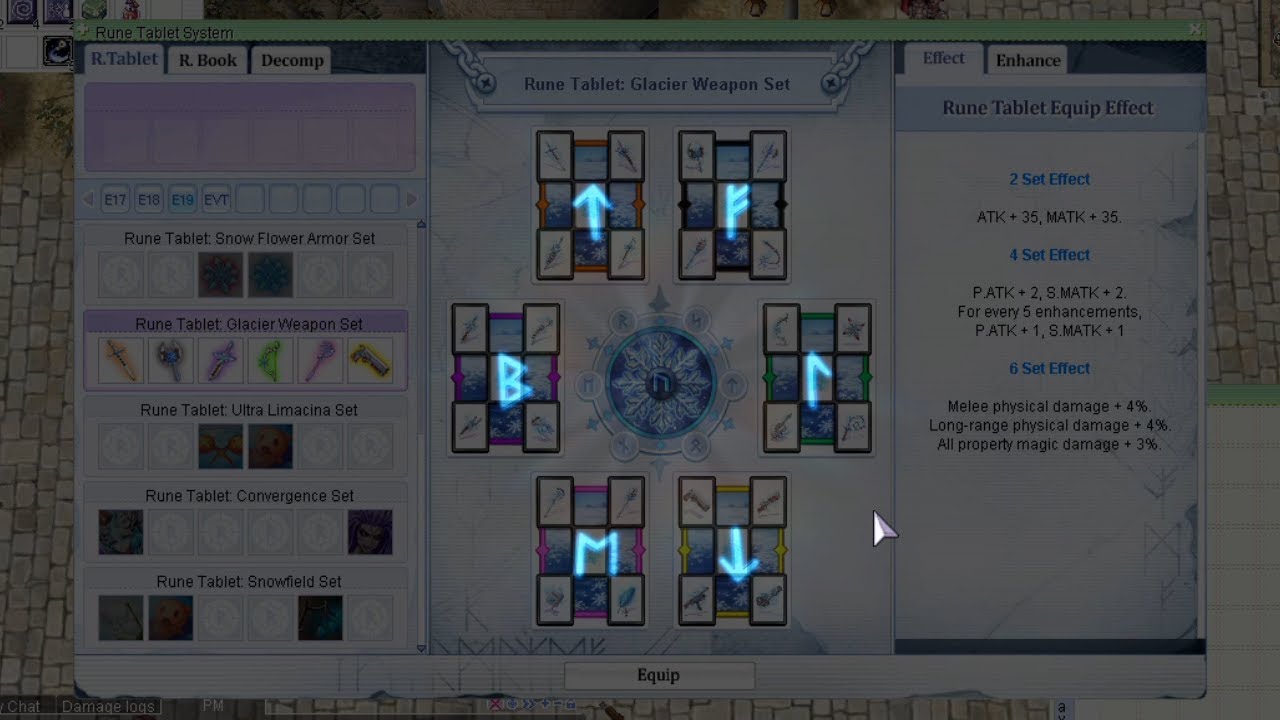 [iRO Chaos] How To Craft & Activate Glacier Weapon Set | Rune Tablet System