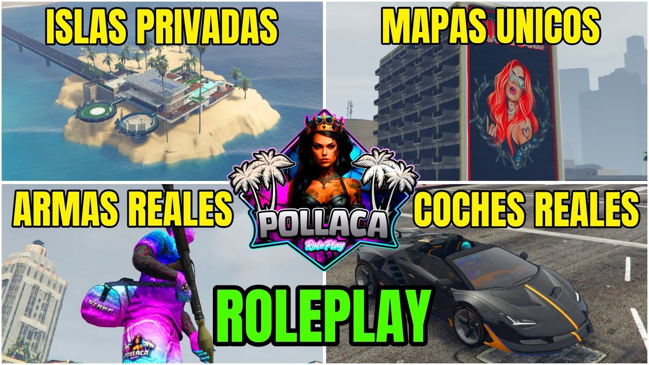TOP 4 MEJORES SERVIDORES GTA V ROLEPLAY SIN WHITELIST 2024 (fivem)
