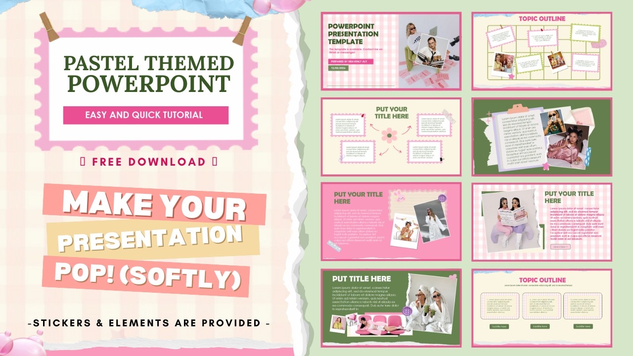 BUBBLEGUM THEMED PRESENTATION || Free Template! 💋