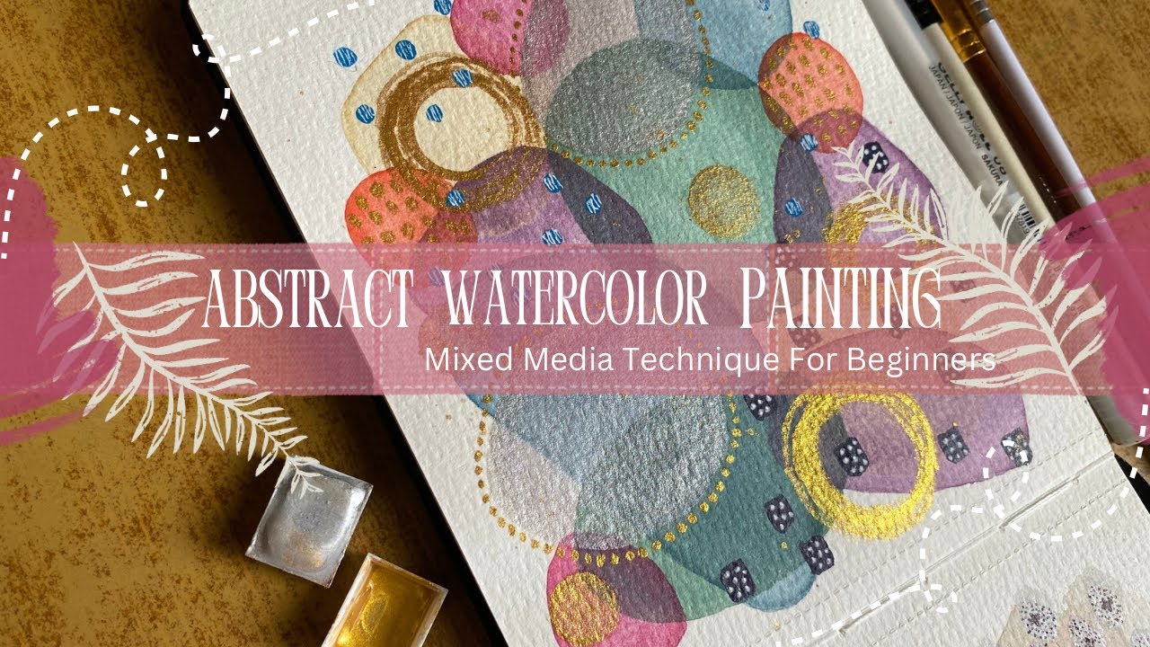 Satisfying Layered Watercolor Painting | Simple Abstract Art Tutorial 