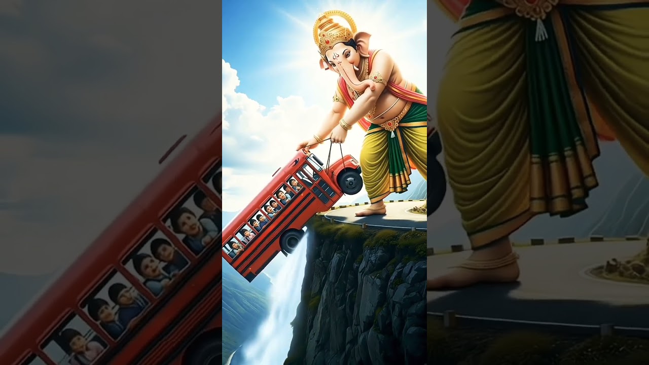 ganpati Bappa stopping the bus🚌❤️