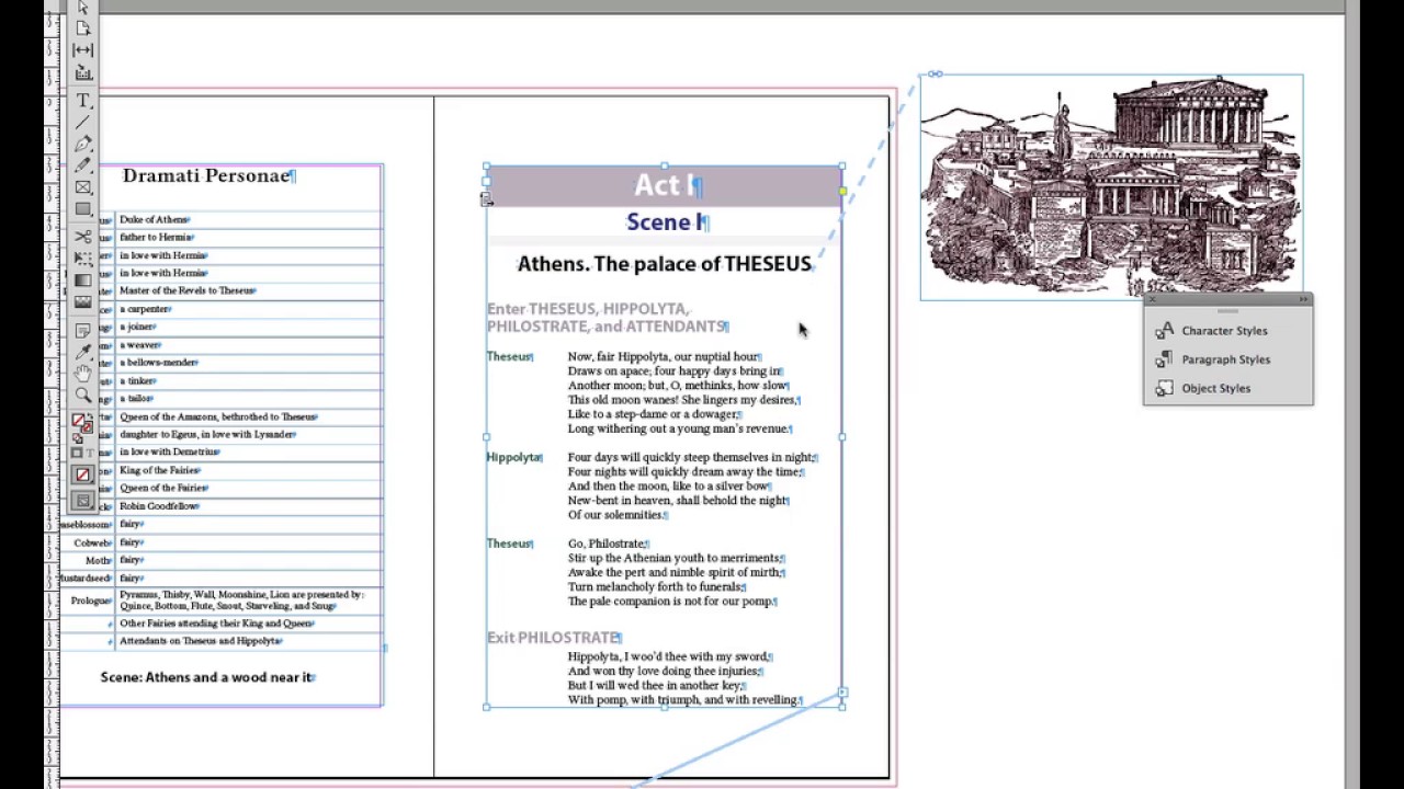 Anchoring Images and using the Object styles