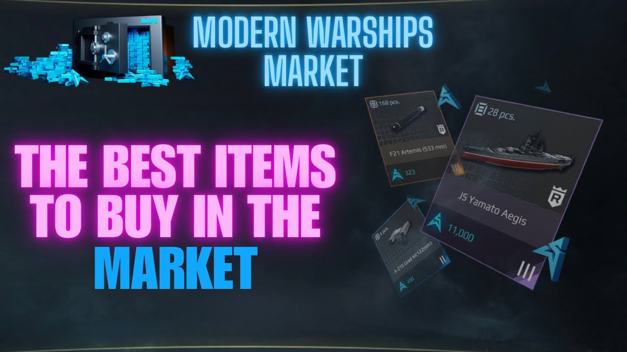 Лучшие товары/корабли для покупки на торговой площадке Modern Warships 👍🏼