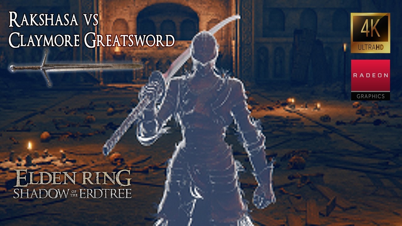 Elden Ring: Shadow of the Erdtree - Rakshasa vs Claymore Greatsword - Rakshasa's Set #eldenring
