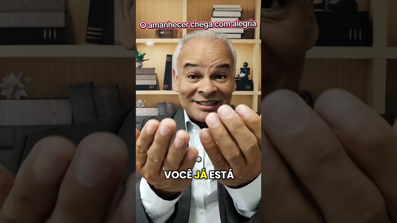 O amanhecer chega com alegria