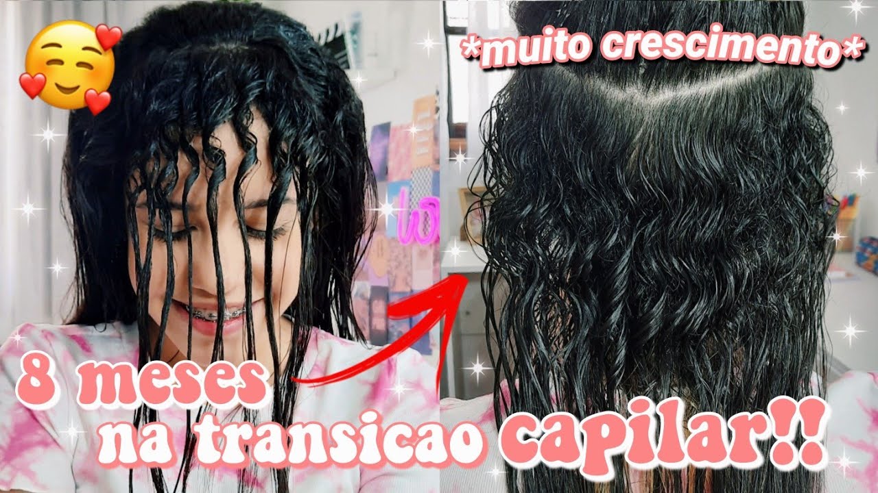 8 MESES NA TRANSIÇÃO CAPILAR! ~ muito crescimento! 😱