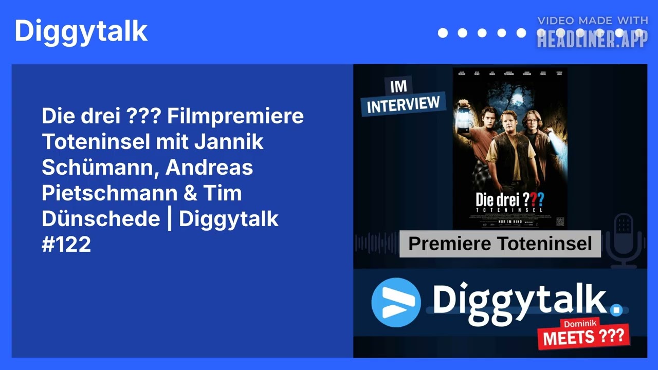 Die drei ??? Filmpremiere Toteninsel mit Jannik Schümann, Andreas Pietschmann & Tim Dünschede