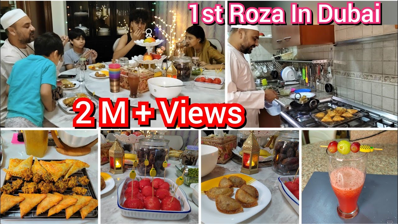 1st Roza of 2023 In Dubai / Ramadan Morning To Evening Routine With 4 Kids. New Iftar recipes