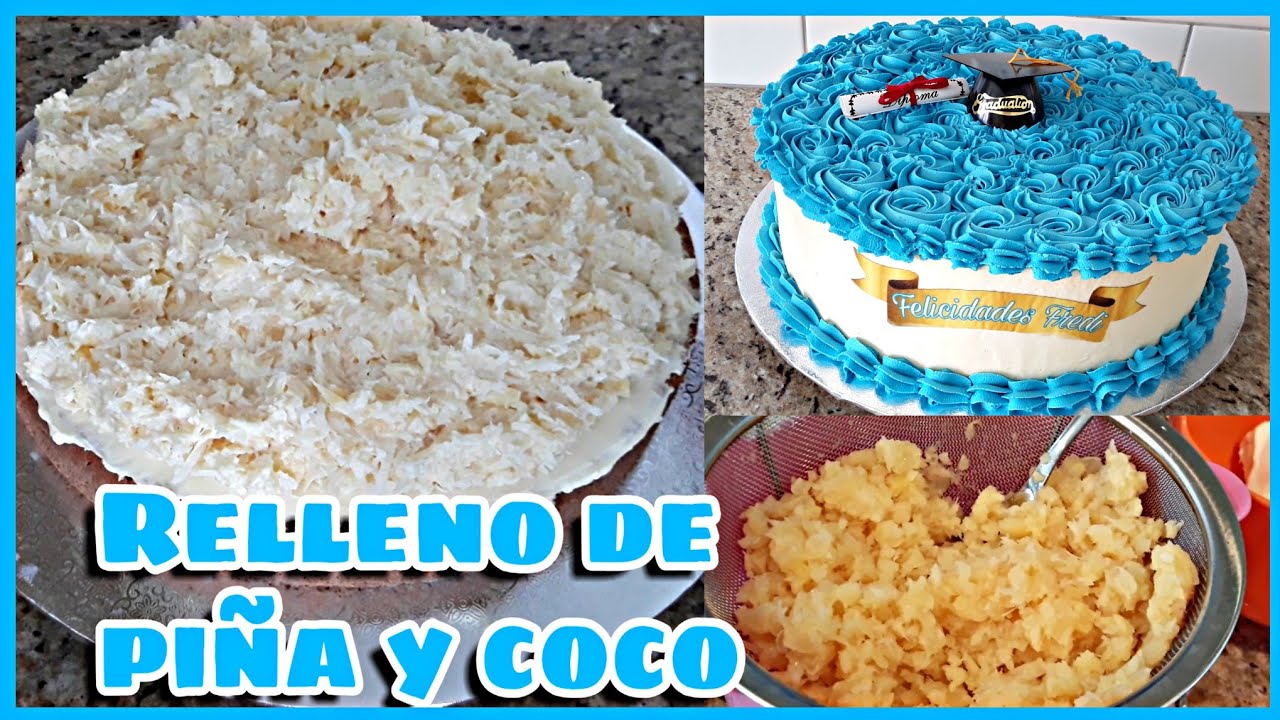 COMO HACER RELLENO DE PIÑA Y COCO CON CHANTILLY CASERO decoración sencilla