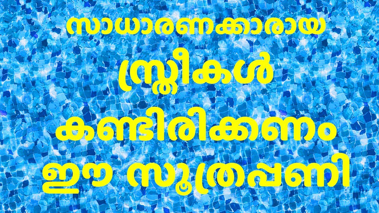സാധാരണക്കാരായ സ്ത്രീകൾ കണ്ടിരിക്കണം ഈ സൂത്രപ്പണി