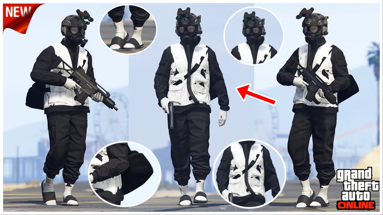 [NEW] AVOIR UNE TENUE MODDER TRYHARD NOIR ET BLANC SANS CODAGE SUR GTA 5 ONLINE EN 1.57!
