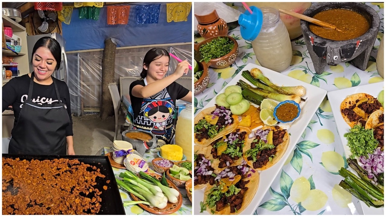 HICIMOS LOS MEJORES TACOS AL PASTOR EN FAMILIA !!!🌮RECETA FACIL Y DELICIOSA!!😋