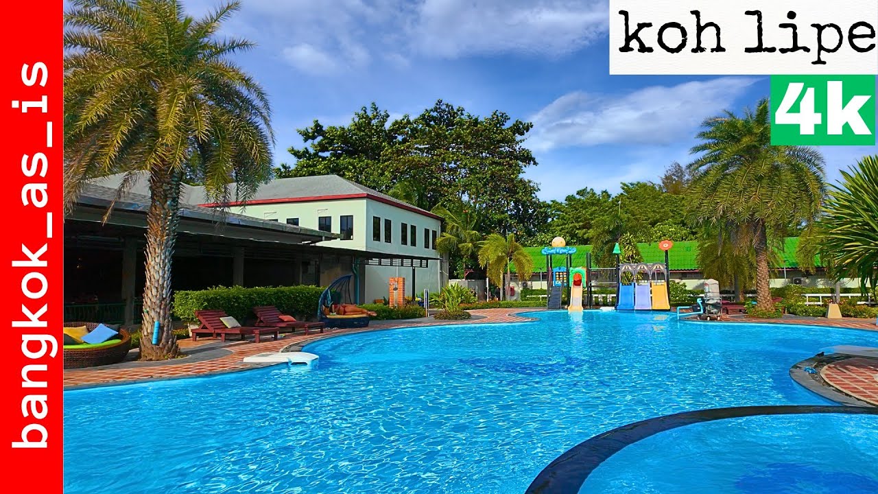 koh lipe varin beach hotel review in 4k - as is