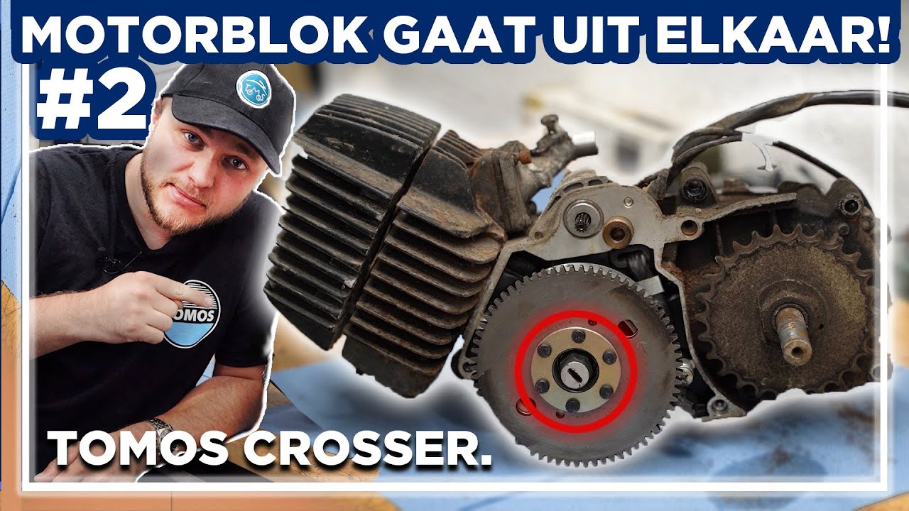 MOTORBLOK uit elkaar en FRAME verbouwen? TOMOS CROSSER BUILD #2