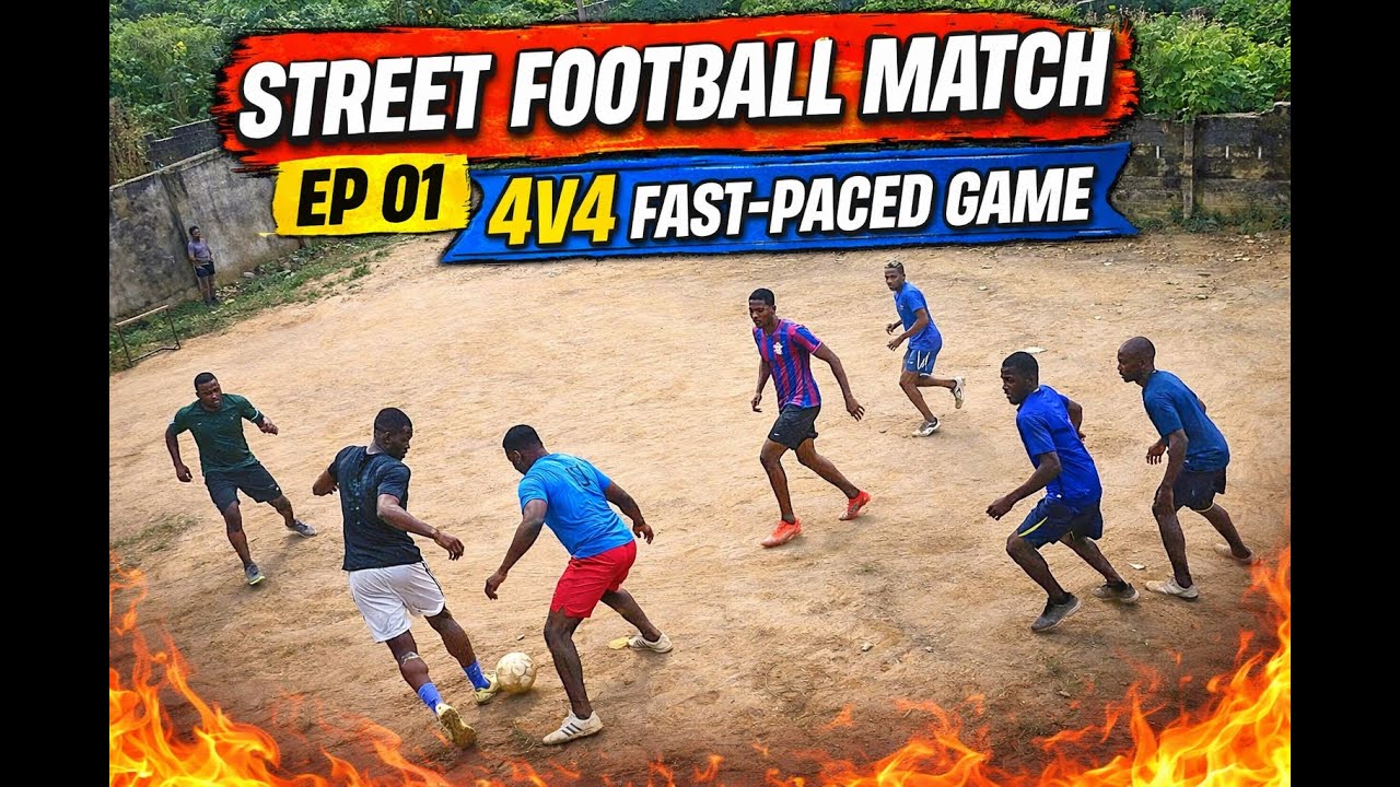 Street Football Match EP 01 | 4v4 Fast-Paced Game