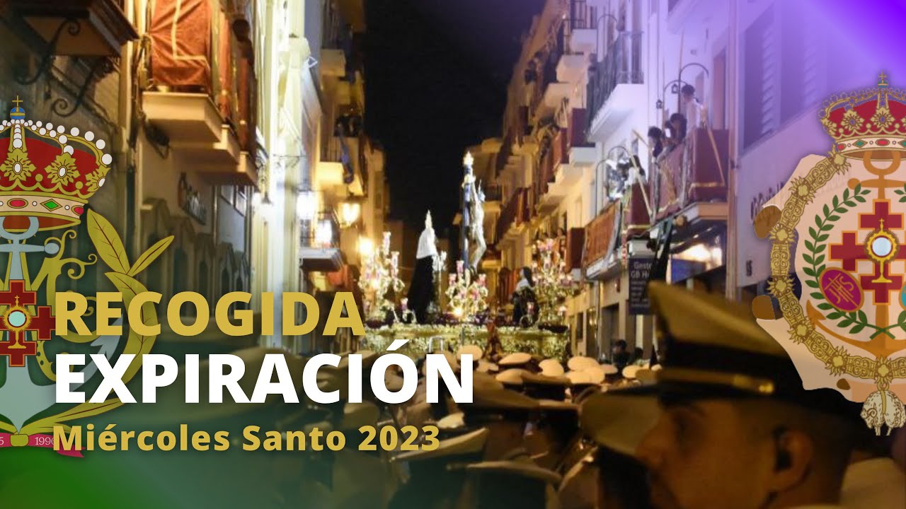 C/Esperanza Coronada y recogida del Stmo. Cristo de la Expiración de Huelva 2023. Miércoles Santo