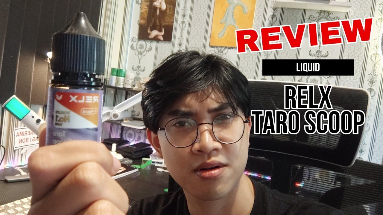 Review Liquid Saltnic Relx Taro Scoop