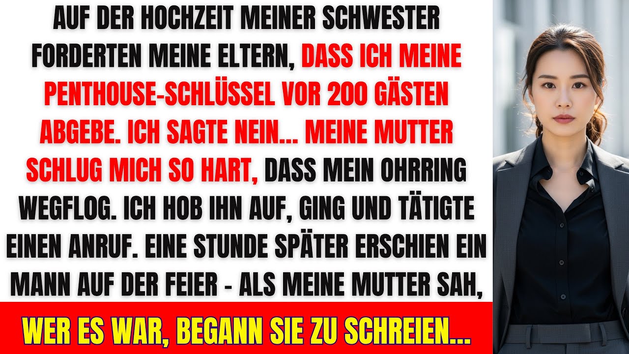 „Meine Mutter schlug mich auf der Hochzeit – eine Stunde später verstummte der ganze Saal“