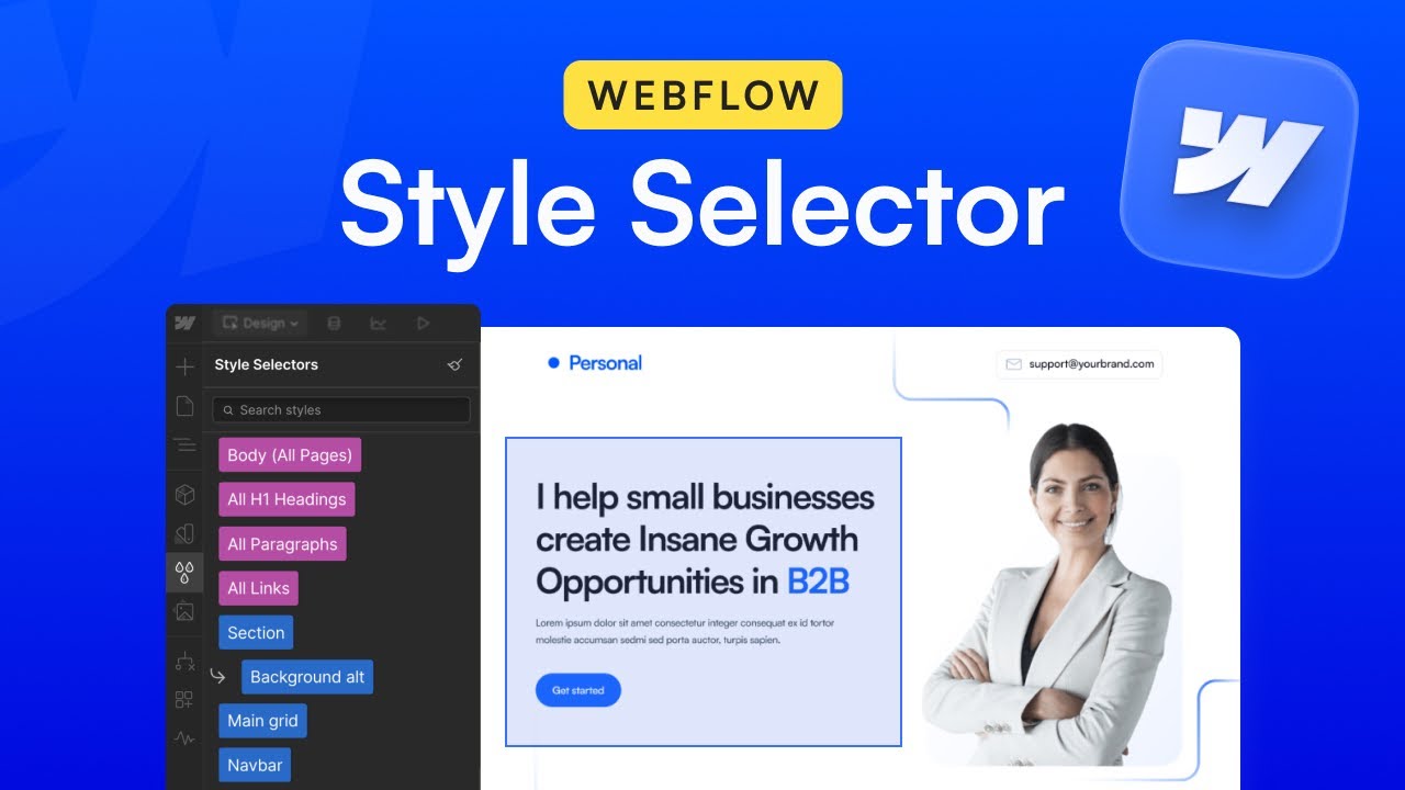 Style Selector 101 in Webflow