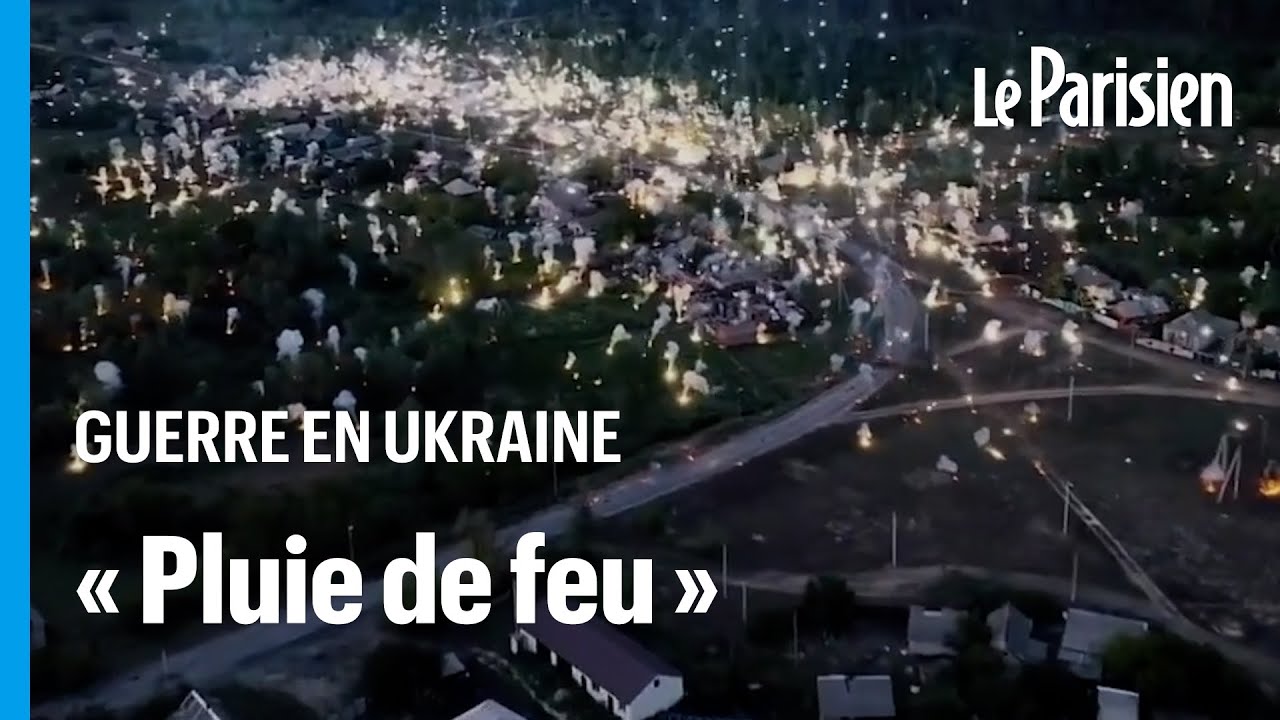 Une impressionnante « pluie de feu » frappe l'Ukraine, l'oeuvre de munitions incendiaires russes ?